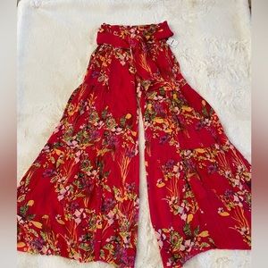 Free People extra wide boho palazzo pant